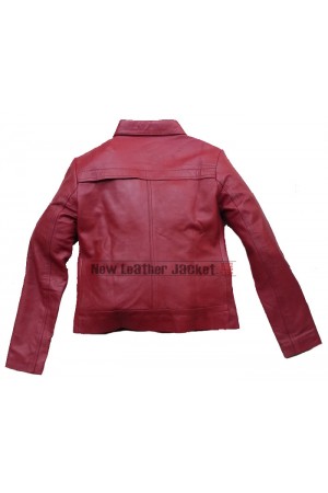 Once Upon a Time Jennifer Morrison Red Real Leather Jacket